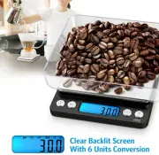 Digital Kitchen Scale,3000g 0.01oz/ 0.1g Pocket Cooking Scale Mini Food Scale AU