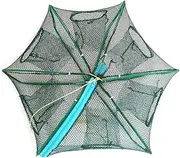 Portable Bait Traps Fishing Nets Foldable - Easy Use Hand Casting Bait Traps Cage Baits Cast Mesh Trap for Fishes, Shrimp, Minnow, Crayfish, Crab, Crawdad