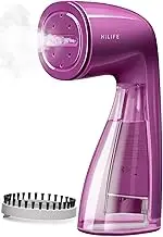 HiLIFE Steamer for Clothes, 1100W Clothes Steamer with Large 300ml Tank, Handheld Clothing Steamer, Fabric Wrinkle Remover, Portable & Compact Travel Size Garment Steamer ONLY FOR 120V(Orchid Purple)