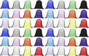 192 Pack Drawstring Backpacks, Bulk Sport Gym Cinch Sack Bag Wholesale Pack