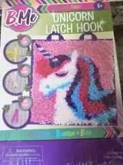B Me diy Room Decor Unicorn Latch Hook Kit Easy to Do Ages 6+Includes all Parts