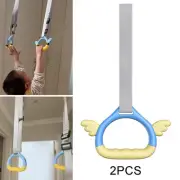 2x Gymnastics Rings Pull up Rings for Kids Professional Bar Attachment Gym Rings