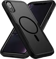 Teayoha for iPhone Xs Max Case,[Compatible with Magsafe] [Military Grade Drop Tested] Magnetic Dual Layer Shockproof Tough Rugged Protective Phone Case -6.5 inch (Black)