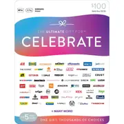 The Ultimate Gift for Celebrate $100 Gift Card