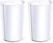 TP-Link Deco AX6600 Whole Home AI-Driven Mesh Wi-Fi 6 System, Tri-Band with Smart Antennas, MU-MIMO, Replaces Routers and Wi-Fi Extenders, HomeShield Security, Works with Alexa (Deco X90(2-Pack))