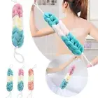 Long Bath Loofahs Stretchable Braided Mesh Exfoliating Loofah Back Scrubber