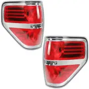 Fit For 2009-14 Ford F150 F-150 Tail Light Assembly Red Housing Brake Taillamps