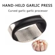 Manual Presser Ring Garlic Press Crusher Ginger Squeezer Masher Stainless Steel