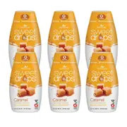 Sweet Leaf Stevia Liquid Caramel Sweet Drops 50ml Pack of 6