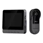2.4G WiFi HD Doorbell Camera IR Night Vision Smart Door Bell 4.3 Inch IPS Screen