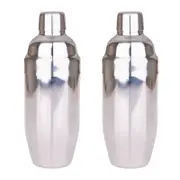 2PK Bartender Stainless Steel Double Wall Cocktail Shaker 500ml