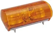 KOITO JPS43CYD6M Warning Light, Yellow Sprinkling Warning Light, Incandescent Type D Type, 24 V, Yellow