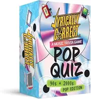 Lyrically Correct 90's and 2000's Pop Music Trivia Card Game |Multi-Generational Family Gatherings, Adult Game Night and Fun Trivia