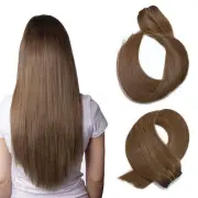 Weft Hair Extensions Remy Human Hair Machine-sewn Weave Wefts Hair100g 16-28inch