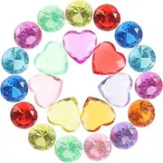 Crylic Gems for Boys and Girls Crafts 100pcs Jewel Stickers Diamond Design Craft Gems Set