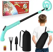 Metal Detector for Kids, Adjustable Metal Detector for Kids iTayga (24"-35"), Professional Metal Detector Foldable, Waterproof and Very Light (Only 0.88 Powders), Blue