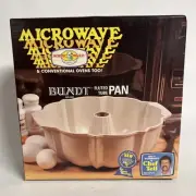 New NOS Vintage Nordic Ware 61104 Microwave Fluted Bundt Tube Gemstone Pan
