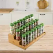 Bamboo Spice Rack Salt Pepper Storage Rack Spice Wooden Spice Rack Organizer