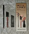 Morphe Out & A Pout In Nude Pink Lip Trio: Lip Stick, Lip Gloss & Color Pencil