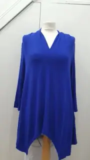Phase Eight womens Chrissie V-Neck Swing Top Cobalt Size 10 new with tags
