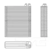 For 2003-2004 Toyota Corolla 1.8L A/C Evaporator Core Front TYC 416BC37 (for: Toyota)