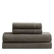 Calvin Klein Melange Flannel 4 Piece Sheet Set, King