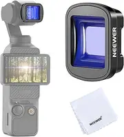 NEEWER 1.2X Blue Anamorphic Lens Compatible with DJI Osmo Pocket 3 & Creator Combo Accessories, Cinematic Blue Streak Widescreen Effect Magnetic HD Optical Glass Lens for Photography Video, LS-44 Pro