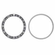 BEZEL & INSERT FOR VINTAGE ROLEX GMT MASTER I 1675,16750,16753,16758 GREY SILVER