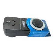 24 Timer Hour Arlec Slimline 240v Indoor 30 Minute Intervals 10AMP Black