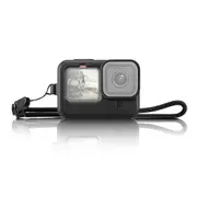 Silicone Case with Wrist Strap and Lens Cover for Gopro Hero 9-12