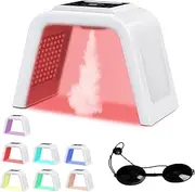 [Yofuly] 7 Colour LED Mask, Portable Face Mask, LED Beauty with Spray Function for Face Care, Body