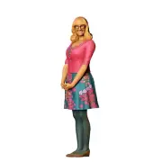Big Bang - Bernadette (1) Unpainted 1/24 75mm scale resin miniatures 3DP