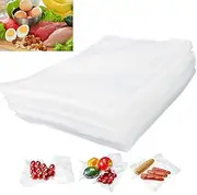 100Pcs Vacuum Sealer Bags Heavy Duty Pre-Cut Grade BPA FREE Food Saver Sealable Bag for Heat Seal Food Storage