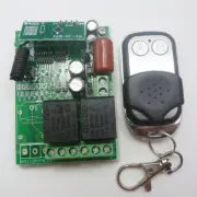 AC220V 2 Channels Relay Receiver Controller 433MHZ EV1527 Encode Remotes