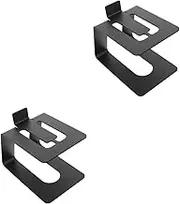Amosfun 2pcs Monitor with Speakers Bookshelf Speaker Stands Computer Speaker Desktop Speakers Studio Speaker Stands Standing Desk Speaker Riser Risers Desktop Stand Computer Riser Metal