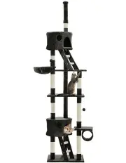 [i.Pet] Tower Scratching Cat Tree 260cm in Grey