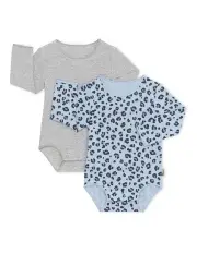 [Bonds] Wonderbodies Long Sleeve Bodysuit 2 Pack in Multi Ydl
