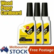 3x Deli Super Adhesive White Glue 80ml Multi-Purpose Glue School Office Craft AU