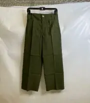 MAEVE BY ANTHROPOLOGIE The Colette Cropped Wide-Leg Pants Women's Size