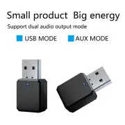 USB Bluetooth 5.0 Audio Transmitter + Receiver Adapter for TV PC Car AUX Speaker