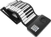 MUELODSIC 88 Roll Portable Keys Silicone Roll Up Piano Foldable Electronic Keyboard with Built in Speaker for Travel and Beginners Battery Operated Comfortable Play Full Range of Notes