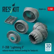 ​F-35B exhaust nozzles (Vertical Landing) for Tamiya kit 1/48 ResKit RSU48-0414