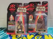 MACE WINDU & Ki-Adi Mundi Star Wars Episode I CommTech Hasbro Action Figures