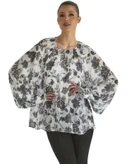 [Fate & Becker] Say So Floral Top in White