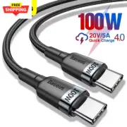 100W USB C to USB Type C Cable USBC PD Fast Charging Cord USB-C Typec Cable