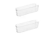 2x Oggi 33cm Stackable Storage Bin Home Kitchen Food Snack Organiser w Handles