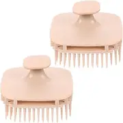 BIUDECO 2Pcs Scalp Massager Brush Handheld Hair for Dandruff Removal and Relaxing Scalp Massage