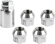 Wheel Lock Silver for Tesla Model S/3/X/Y M14 X 1.5 Thread Size
