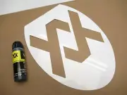 VOLKL: SET OF TENNIS RACQUET STENCIL AND STENCIL INK (BLACK)