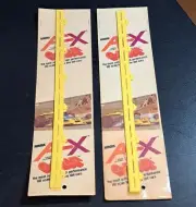 Vintage Aurora AFX G-Plus Slot Car Curved Track Yellow Guardrails 2 Packs 8pcs